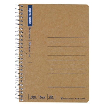 マルマン　Ａ６変形　ノート　クラフト表紙