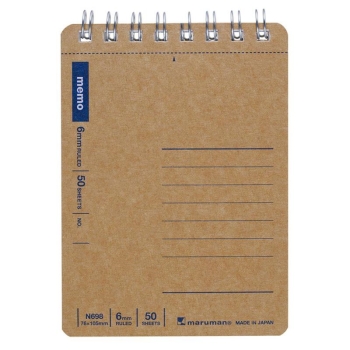 マルマン　Ａ７　メモ　クラフト表紙