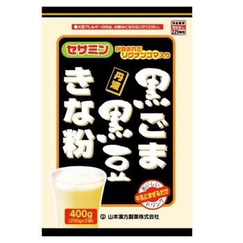 確認用  黒豆きなこコーヒー♥♥ 山本漢方 黒ごま黒豆きな粉 200g / ウエルシアドットコム