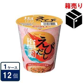 Ｓｅｃｏｍａ（セコマ）　えびだし塩ラーメン　６５ｇ　１ケース１２個入り