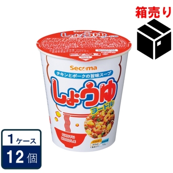Ｓｅｃｏｍａ（セコマ）　しょうゆヌードル　６３ｇ　１ケース１２個入り