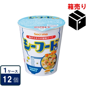 Ｓｅｃｏｍａ（セコマ）　シーフード味ヌードル　６５ｇ　１ケース１２個入り
