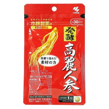 小林製薬の栄養補助食品　発酵高麗人参　３０粒