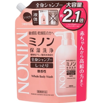 ミノン全身シャンプー　しっとりタイプ　つめかえ用大容量　８００ＭＬ