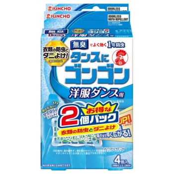 ゴンゴン　洋服ダンス用　４個入　２個パック