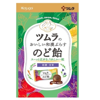 ツムラのおいしい和漢ぷらす　のど飴　桔梗・甘草
