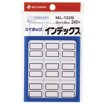 ニチバン　マイタック　インデックス　青枠　ＭＬ－１３２Ｂ