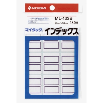 ニチバン　マイタックラベル　ＭＬ－１３３Ｂ　インデックス青大