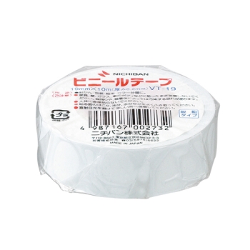ニチバン　ビニールテープ　１９ｍｍ　白