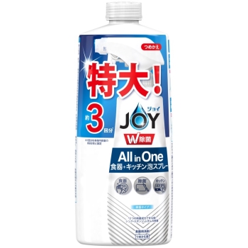 泡タイプ洗剤 360ml 除菌99.9% □ 除菌ジョイミラクル泡スプレー 微香 詰替3回分: ヘルス