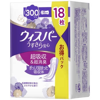 ウィスパー うすさら安心 300cc 18枚