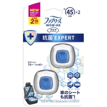 【理由あり】ファブリーズ　イージークリップ　抗菌エキスパート　クリーン・ブルー・シャボン　２個パック