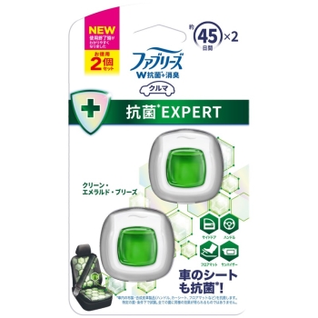 【理由あり】ファブリーズ　イージークリップ　抗菌エキスパート　クリーンエメラルドブリーズ　２個パック