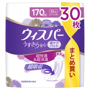ウィスパー うすさら安心 長時間・夜 170CC 30枚