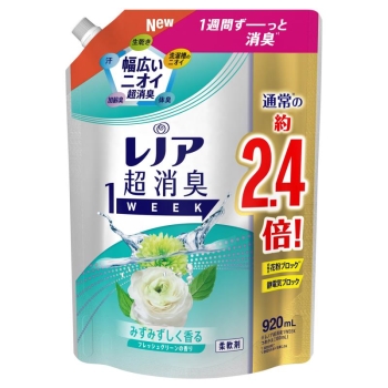 ■　【在庫限り】レノア超消臭１ＷＥＥＫグリーン替特大　９２０ＭＬ