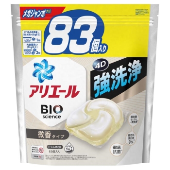アリエール　ジェルボール　４Ｄ　微香　替　メガジャンボ　８３個