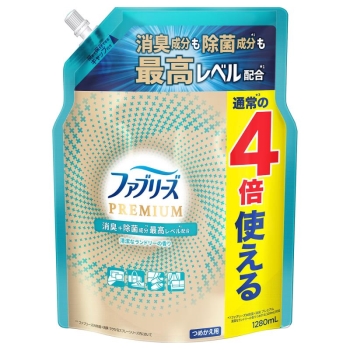 ファブリーズＷ除菌＋消臭Ｐランドリ替４回１．２８Ｌ