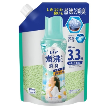 レノア　消臭抗菌ビーズシャワーフレッシュ 詰替 超特大 1410ml✖️10個 レノア 超消臭 煮沸レベル消臭 抗菌ビーズ FRESH