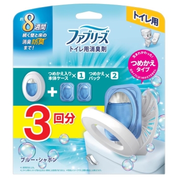 【理由あり】ファブリーズ　トイレ用　シャボン　本体＋替２個