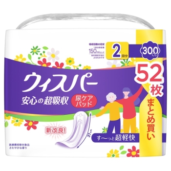 ウィスパーうすさら安心の超吸収300CC 52枚