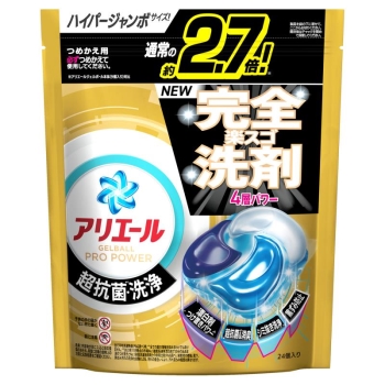 アリエール　ジェルボールプロ　詰替用　６４個入り　5個セット アリエールジェルボールプロパワーかえHJ 24個: ヘルス