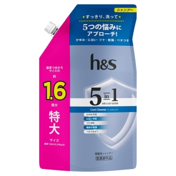 h&s 5in1クールクレンズシャンプー 詰替 特大