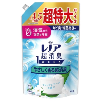 レノア超消臭１Ｗやさしくソープ替ＳＳＬ１３８０ＭＬ