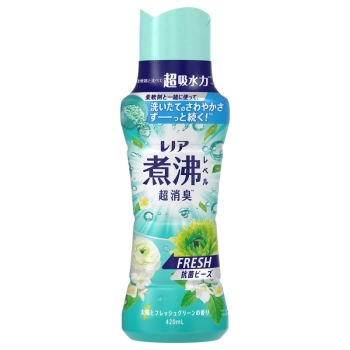 レノア抗菌ビーズ煮沸レベル超消臭 グリーン本体 420ml