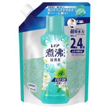 レノア抗菌ビーズ煮沸レベル超消臭 グリーン 詰替え用 特大 1040ml