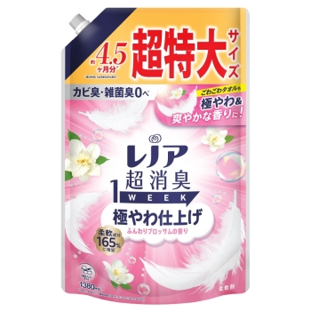 レノア超消臭１ＷＥＥＫふんわりブロッサムの香り　詰替え用　超特大　１３８０ｍｌ
