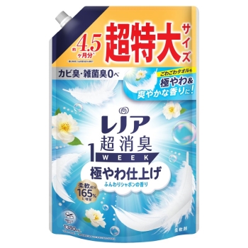 レノア超消臭１ＷＥＥＫふんわりシャボンの香り　詰替え用　超特大　１３８０ｍｌ