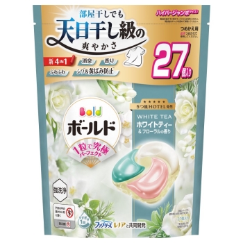 ボールドジェルボール 4IN1 ホワイトティー 詰替え用 ハイパージャンボ 27個