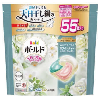 ボールドジェルボール 4IN1 ホワイトティー 詰替え用 メガジャンボ 55個