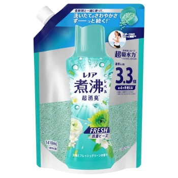 レノア抗菌ビーズ煮沸レベル超消臭 グリーン 詰替え用 超特大 1410ml