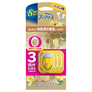 ■　ファブリーズトイレ用消臭成分最高シトラス替　３個