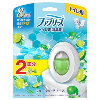 ファブリーズ　トイレ用消臭剤　フルーティ・グリーン　本体＋つけかえ１個パック