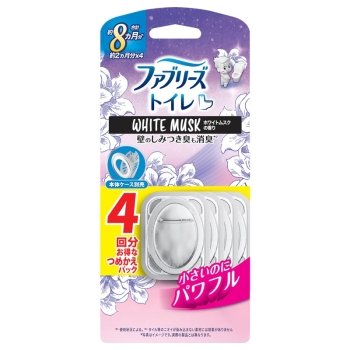 ファブリーズ　トイレ用消臭剤　ホワイトムスクの香り　つめかえ用　４個入り