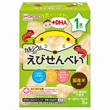 和光堂　１歳からのおやつ＋ＤＨＡ　えびせんべい　１歳頃から