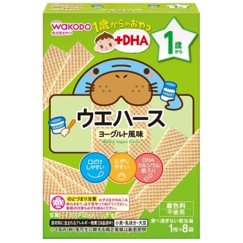 和光堂　１歳からのおやつ＋ＤＨＡ　ウエハース　ヨーグルト風味　１歳頃から