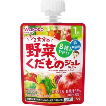 和光堂　１歳からのＭＹジュレドリンク　１／２食分の野菜＆くだもの　りんご味　１歳からずっと