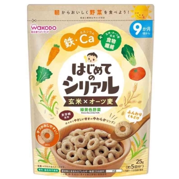 はじめてのシリアル　玄米×オーツ麦　緑黄色野菜　９ケ月頃から
