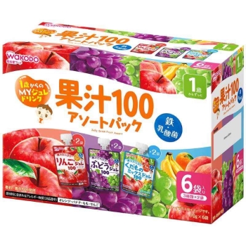 和光堂　１歳からのＭＹジュレドリンク　果汁１００　アソートパック　６袋入り　１歳からずっと