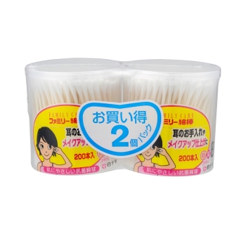 ＦＣ　ファミリー綿棒　２００本　２個パック