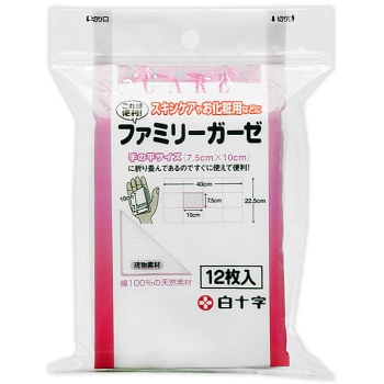 ＦＣ　ファミリーガーゼ　１２枚入