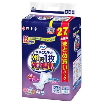 サルバあて楽パッド朝まで1枚強力吸収27枚