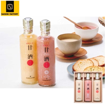 【お歳暮】セゾンファクトリー　つや姫甘酒３本詰合せ　ＴＡ－５０