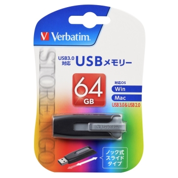 バーベイタム USBメモリー USB3.0 USBV64GVZ2