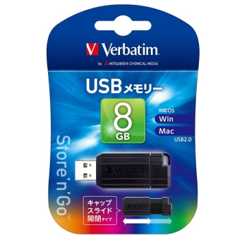 バーベイタム USBメモリー USB2.0 USBP8GVZ4
