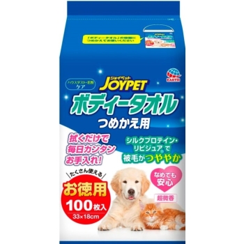 ジョイペット　ボディータオルペット用詰替１００枚