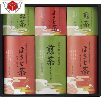 茶師十段鈴木敬済監修　煎茶ほうじ茶ティーバッグ詰合せ　ＳＴＢ－ＣＥ
